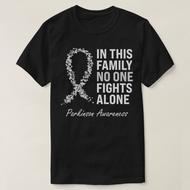 Parkinson Awareness Gray Ribbon  T-Shirt (Design vorne)