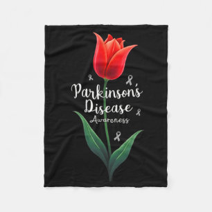 Parkinson Disease Awareness Tulip April Monat Fleecedecke