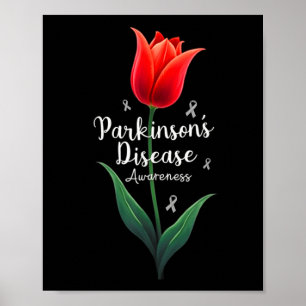 Parkinson Disease Awareness Tulip April Monat Poster