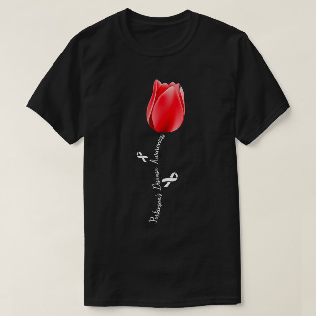 Parkinson Disease Awareness Tulip April Monat T h T-Shirt (Design vorne)