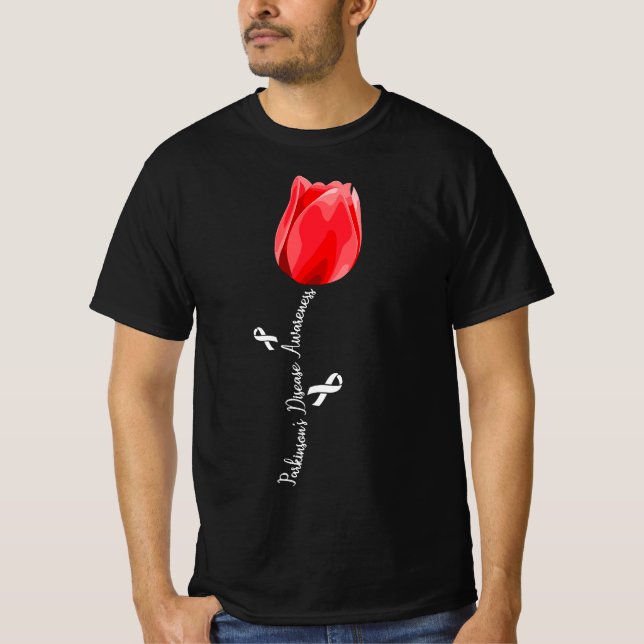 Parkinson Disease Awareness Tulip April Month  T-Shirt (Vorderseite)