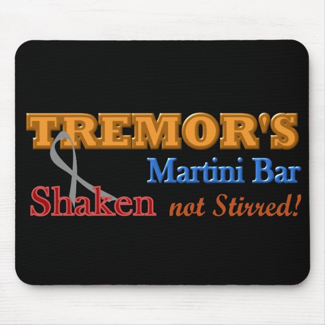 Parkinson gerüttelter Entwurf des Martinis Mousepad (Vorne)
