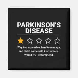 Parkinson-Krankheit 1 Stern Bewertung Lustige Park Magnet