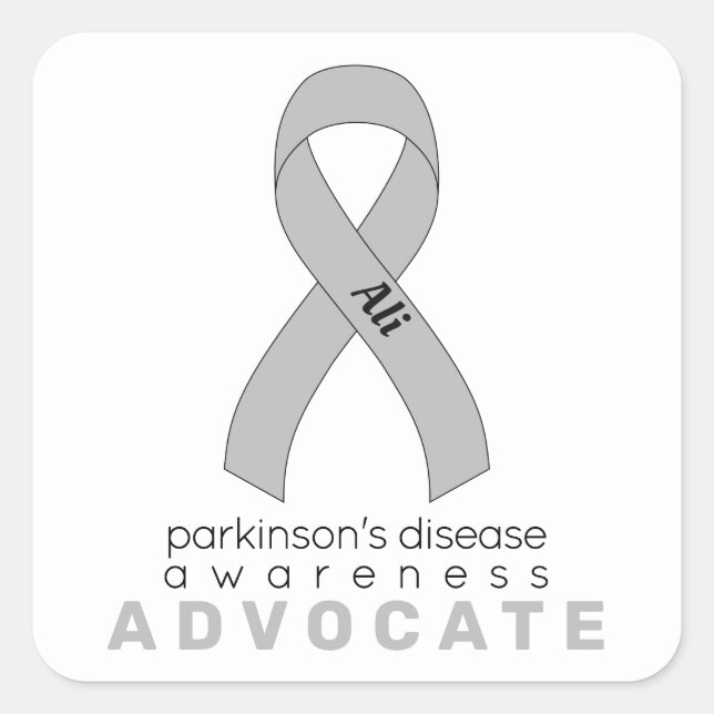 Parkinson-Krankheit Advocate Quadratischer Aufkleber (Vorderseite)