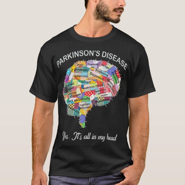 Parkinson-Krankheit Bewusstsein Ja T-Shirt (Vorderseite)