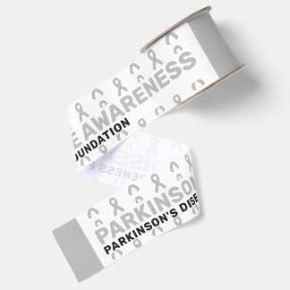Parkinson-Krankheit Bewusstseinsmuster-Schleife Ripsband
