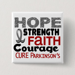 Parkinson-Krankheit HOFFNUNG 3 Button