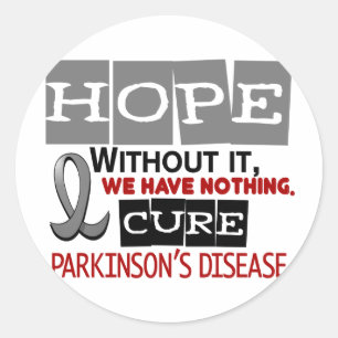 Parkinson-Krankheit HOPE 2 Runder Aufkleber