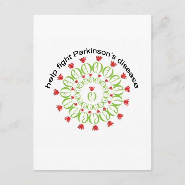 Parkinson-Krankheit, Parkinson-Krankheit, Tulpe, p Postkarte (Vorderseite)