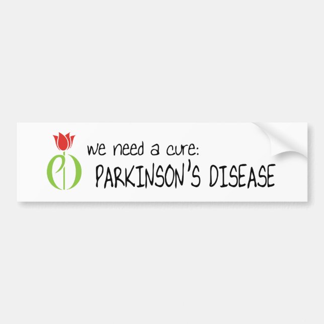 Parkinson-Krankheit, parkinsons Krankheit, Tulpe Autoaufkleber (Vorne)