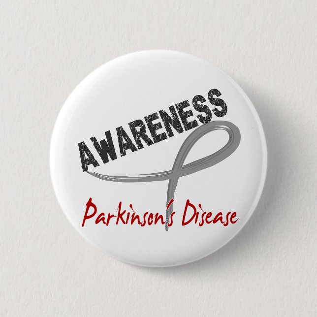 Parkinson-Krankheits-Bewusstsein 3 Button (Vorderseite)