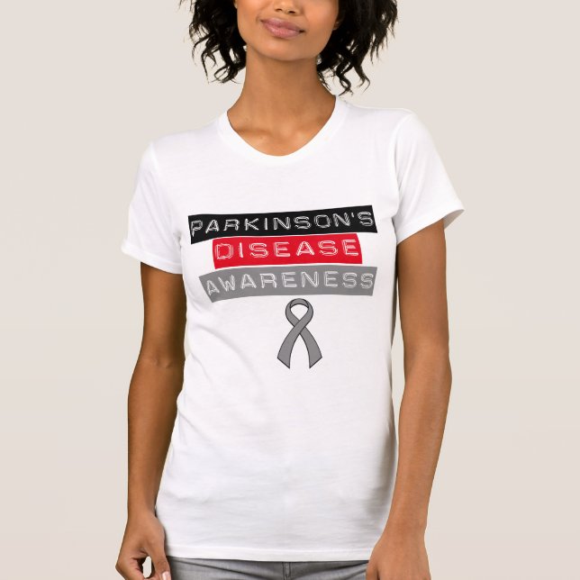 Parkinson-Krankheits-Bewusstseins-Band T-Shirt (Vorderseite)