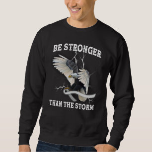 Parkinson's Awareness Eagle ist stärker als Sturm Sweatshirt