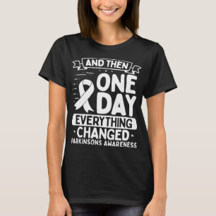 Parkinsons Awareness Warrior Survivor Ribbon T-Shirt