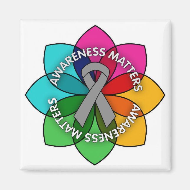Parkinson's Disease Awareness Matters Petals Magnet (Vorne)