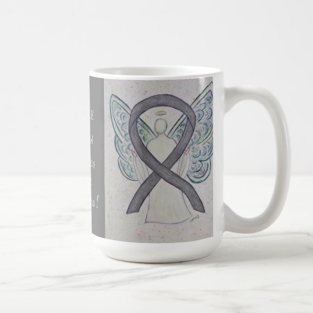 Parkinson's Disease Awareness Ribbon Angel Tasse (Rechts)