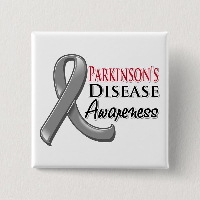 Parkinsons Disease Awareness Ribbon Button (Vorderseite)