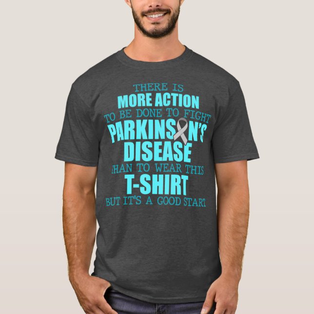 Parkinsons Disease Awareness Wear Krieger T-Shirt (Vorderseite)