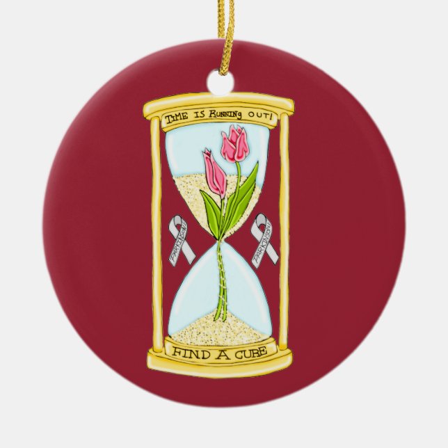 Parkinson's Find a Cure Circle Ornament (Vorne)
