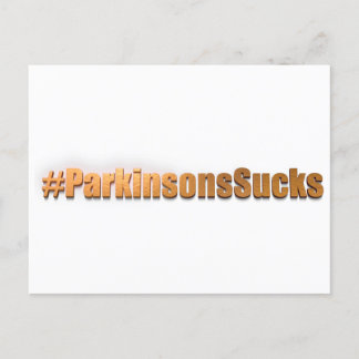 Parkinsons Ist zum Kotzen Hashtag Postkarte