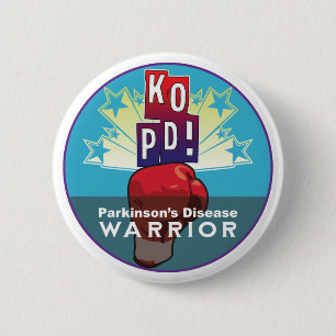 Parkinson's KO Warrior Button