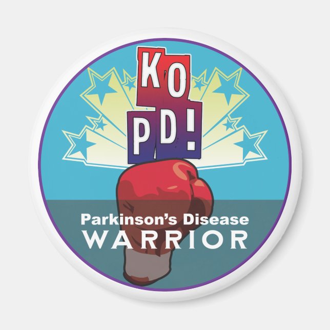 Parkinson's KO Warrior Magnet (Vorne)
