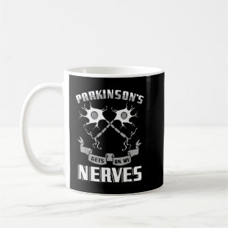 Parkinsons Nerves Degenerative Störung Gray Ribbo Kaffeetasse