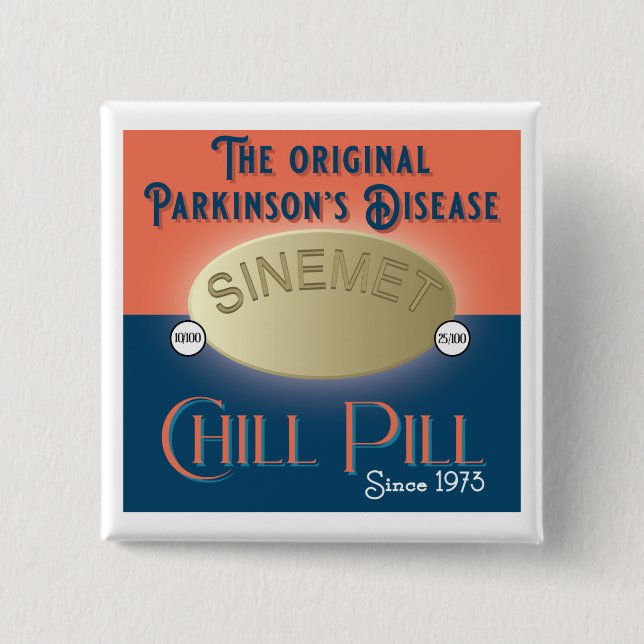 Parkinsons Original Chill Pilz Button (Vorderseite)