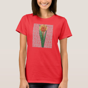 Parkinsons Stärke Burst Tulip RednYellow T-Shirt