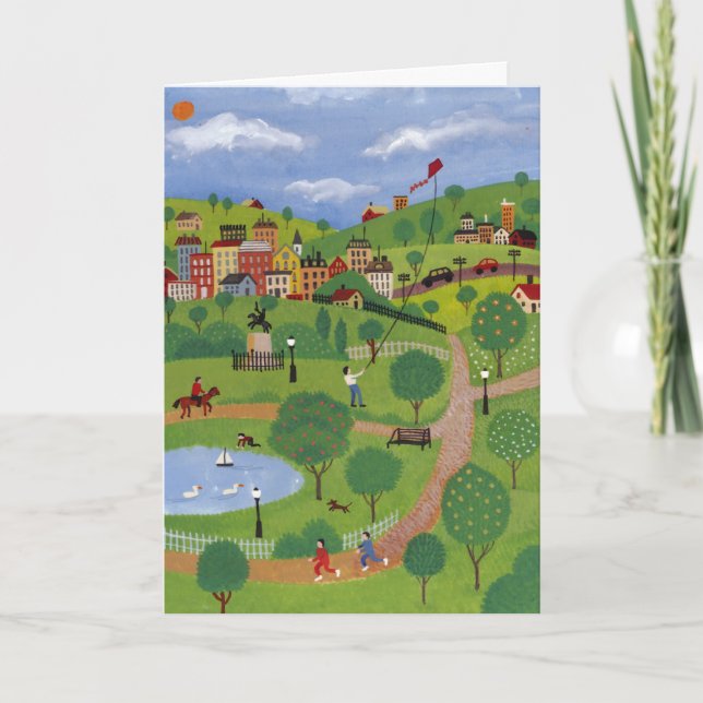 Parklandschaft individuell anpassbare Karte (Vorderseite)