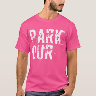Parkour abgenutzter Text - Skater Freerunning Par T-Shirt