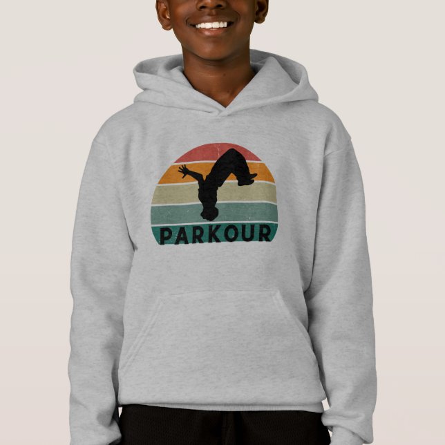 Parkour al atardecer hoodie (Vorderseite)