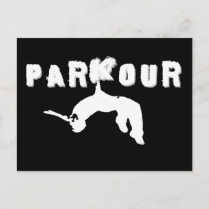 Parkour Athlet Postkarte