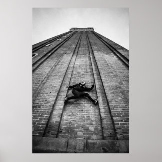Parkour Athlete Klettersteig San Marco Tower Poster