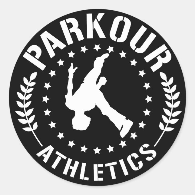 Parkour Athletics Aufkleber (Vorderseite)