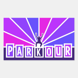 PARKOUR-Aufkleber Rechteckiger Aufkleber