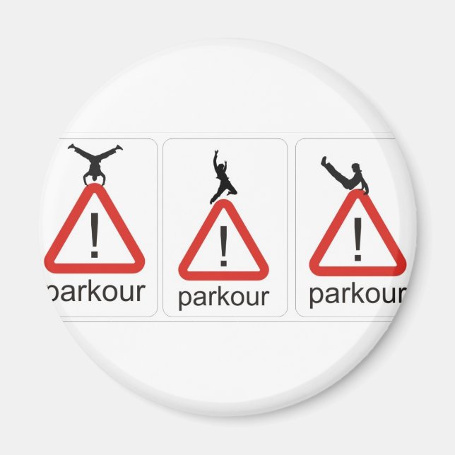parkour awesomenessesss magnet (Vorne)