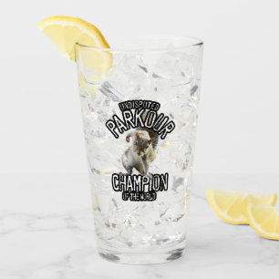 Parkour-Eichhörnchen - lustiges Freeruning Glas