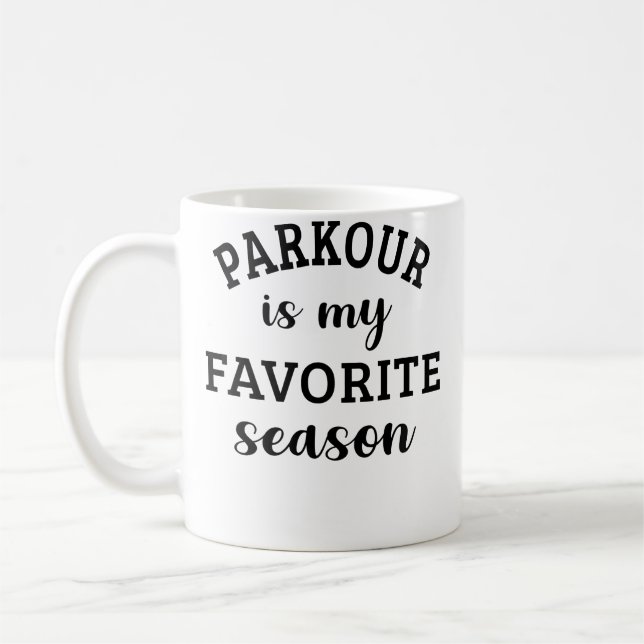 Parkour-Enthusiast Kaffeetasse (Links)