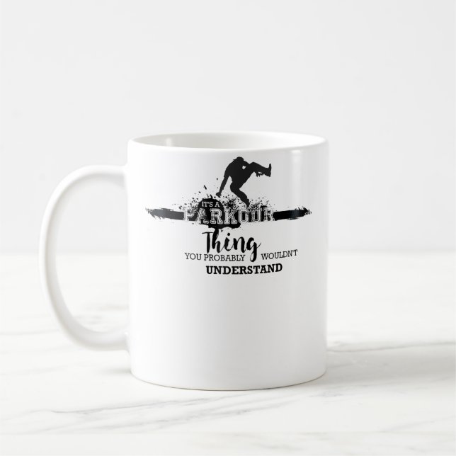 Parkour Free Runner Kaffeetasse (Links)