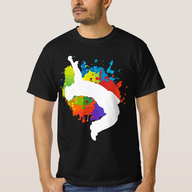 Parkour Free Running Jumping City Ninja Gift  T-Shirt (Vorderseite)