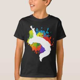 Parkour Free Running Jumping Stadt Ninja Geschenk T-Shirt