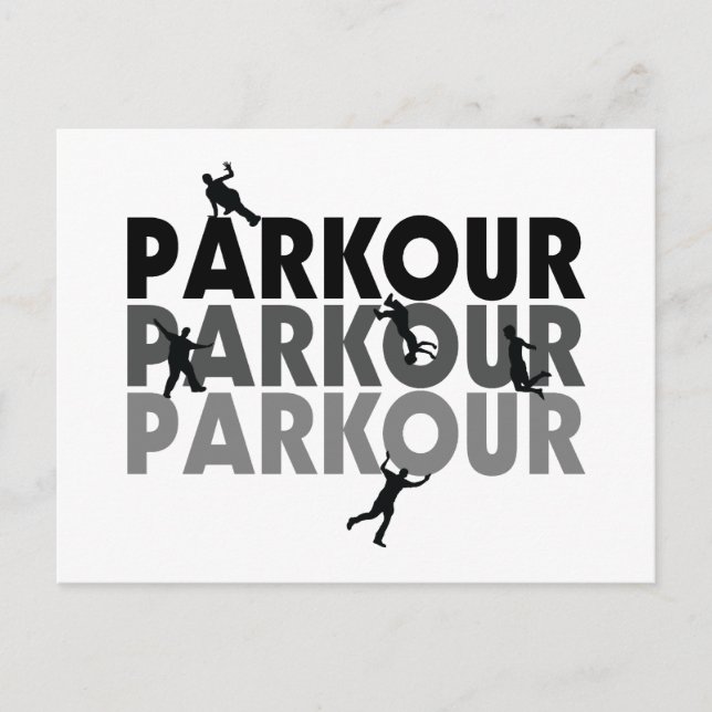 Parkour Free Running Postkarte (Vorderseite)