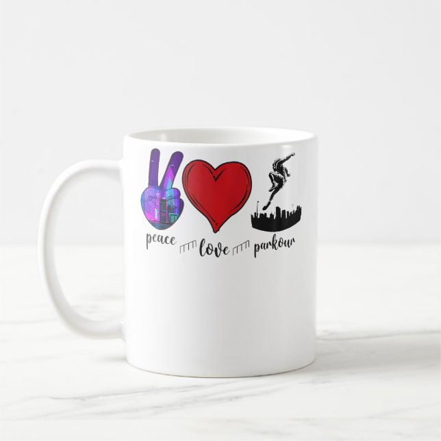 Parkour Free Running Traceur Mädchen Vintage Fried Kaffeetasse (Links)