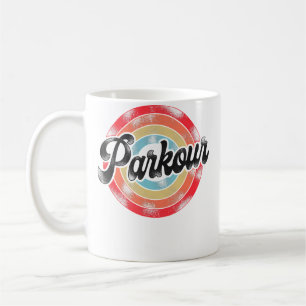 Parkour Free Running Traceur Retro Vintage Parkour Kaffeetasse