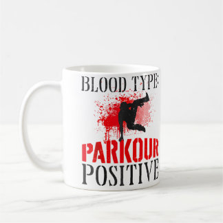 Parkour Free Running Traceur Vintage Blood Type Pa Kaffeetasse