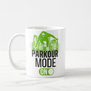 Parkour Free Running Traceur Vintage Parkour Mode Kaffeetasse