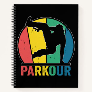 Parkour Free Running Training Traceur Retro Notizbuch