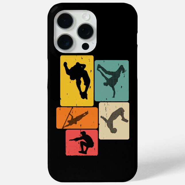 Parkour Freerunner Traceur Retro Freerunning Case-Mate iPhone Hülle (Rückseite)