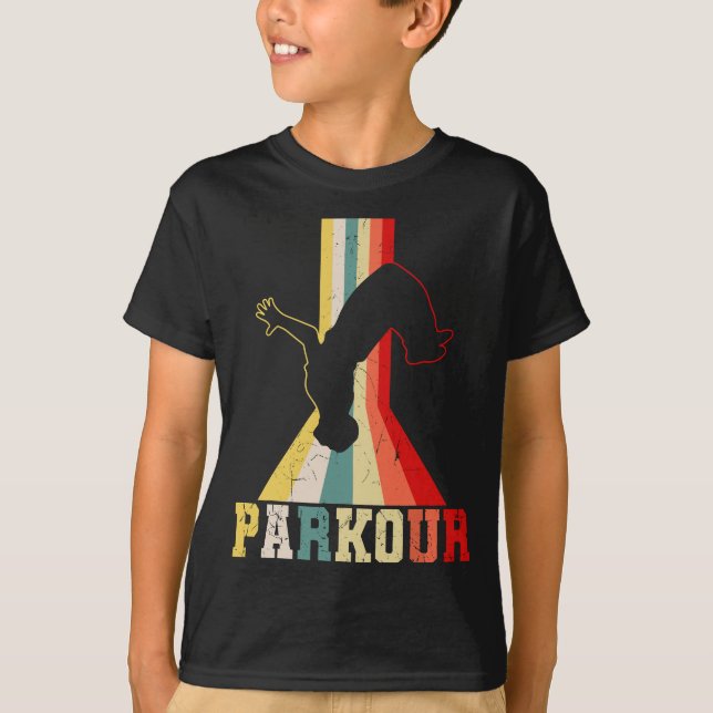 Parkour Freerunner Traceur Retro Freerunning Men B T-Shirt (Vorderseite)